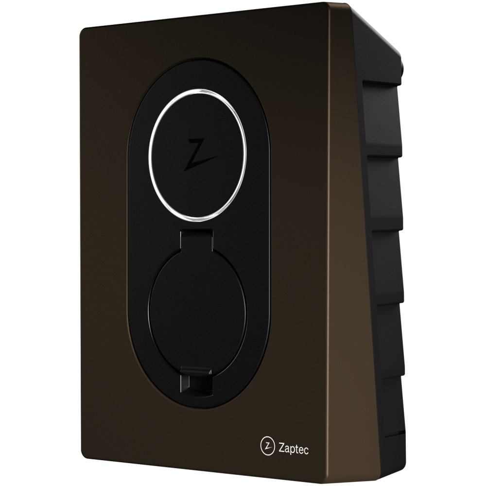 Zaptec Go 2 Front Cover-Wood Brown