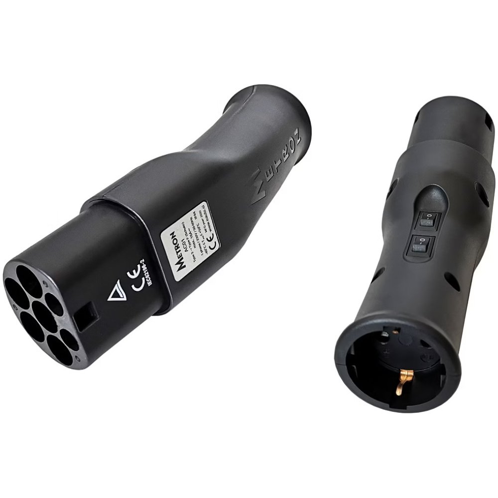 Type 2 naar Schuko 16A Adapter