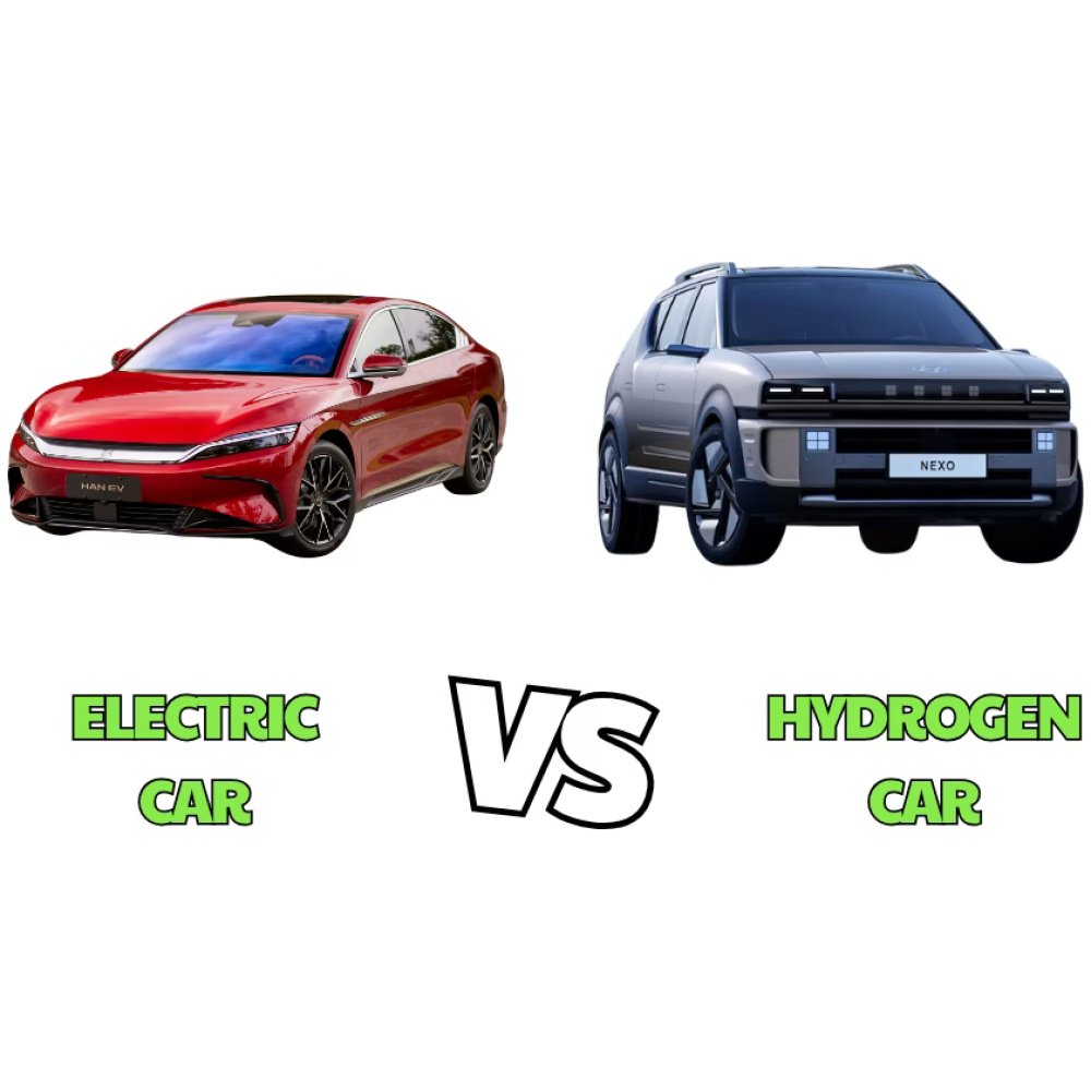 Elektrische auto vs waterstofauto