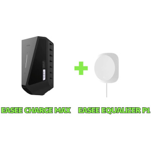 Easee Charge Max en Easee Equalizer P1 Bundle. Laadpaal met load balancing